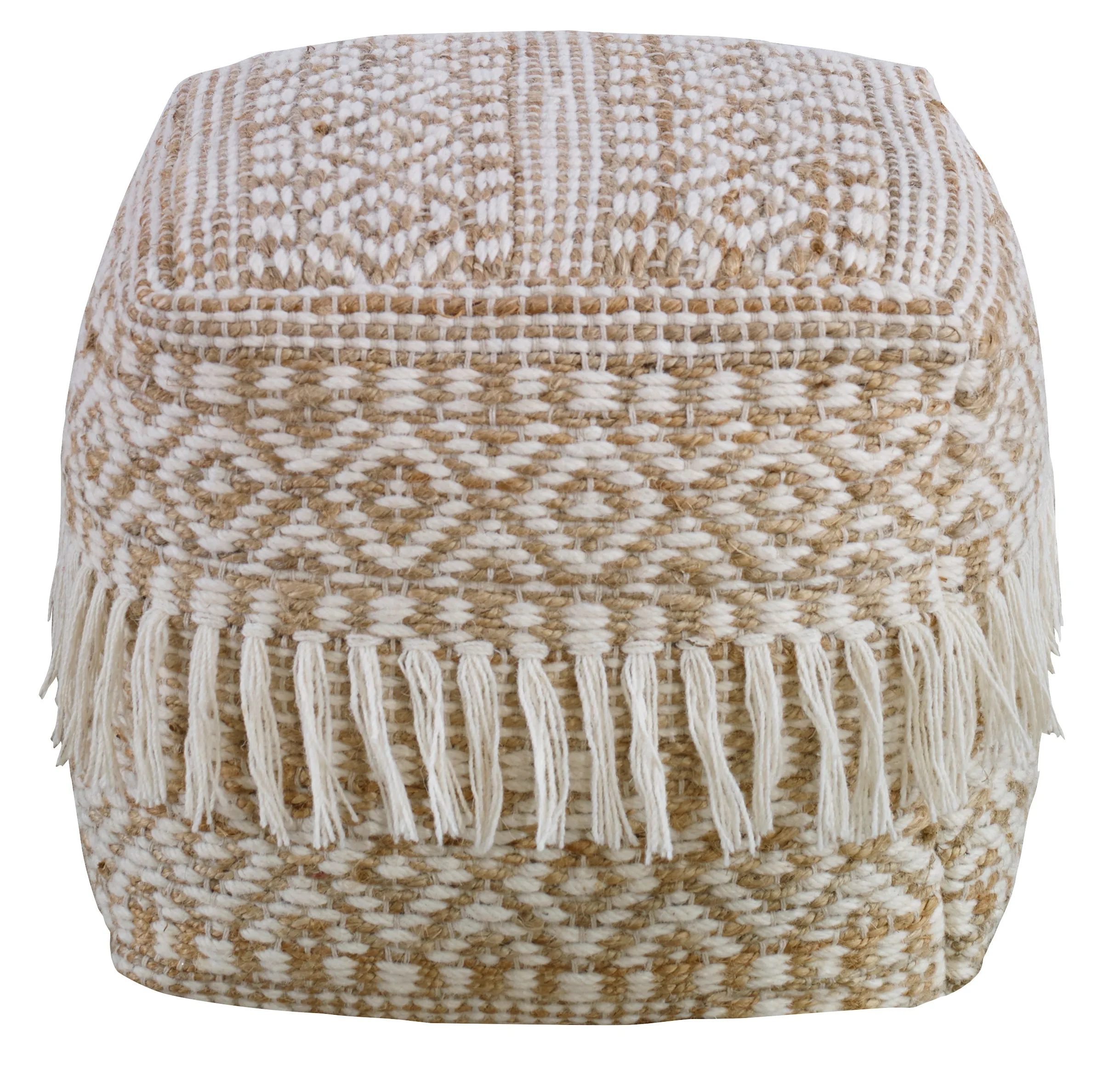 Uttermost Boheme Wool & Hemp Pouf