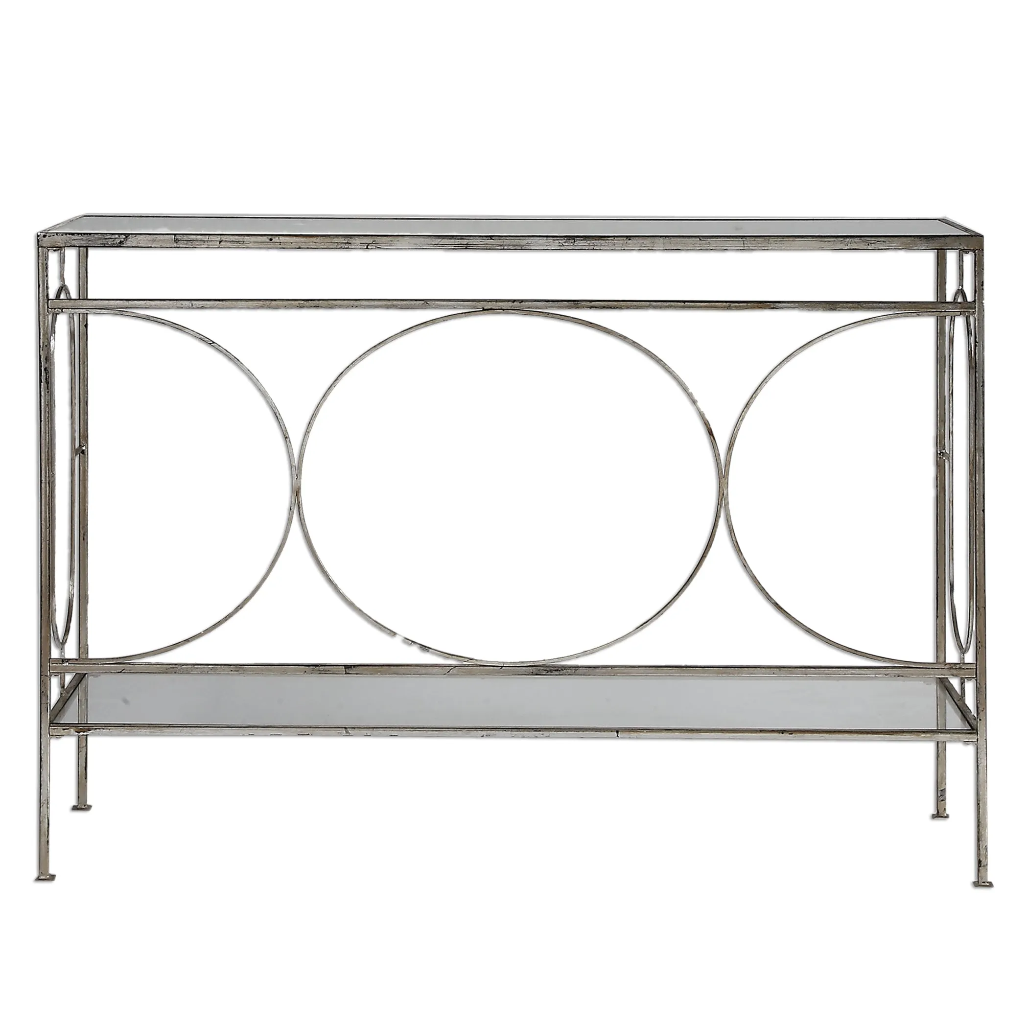 Uttermost Luano Silver Console Table