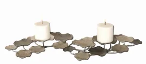 Uttermost Lying Lotus Metal Candleholders