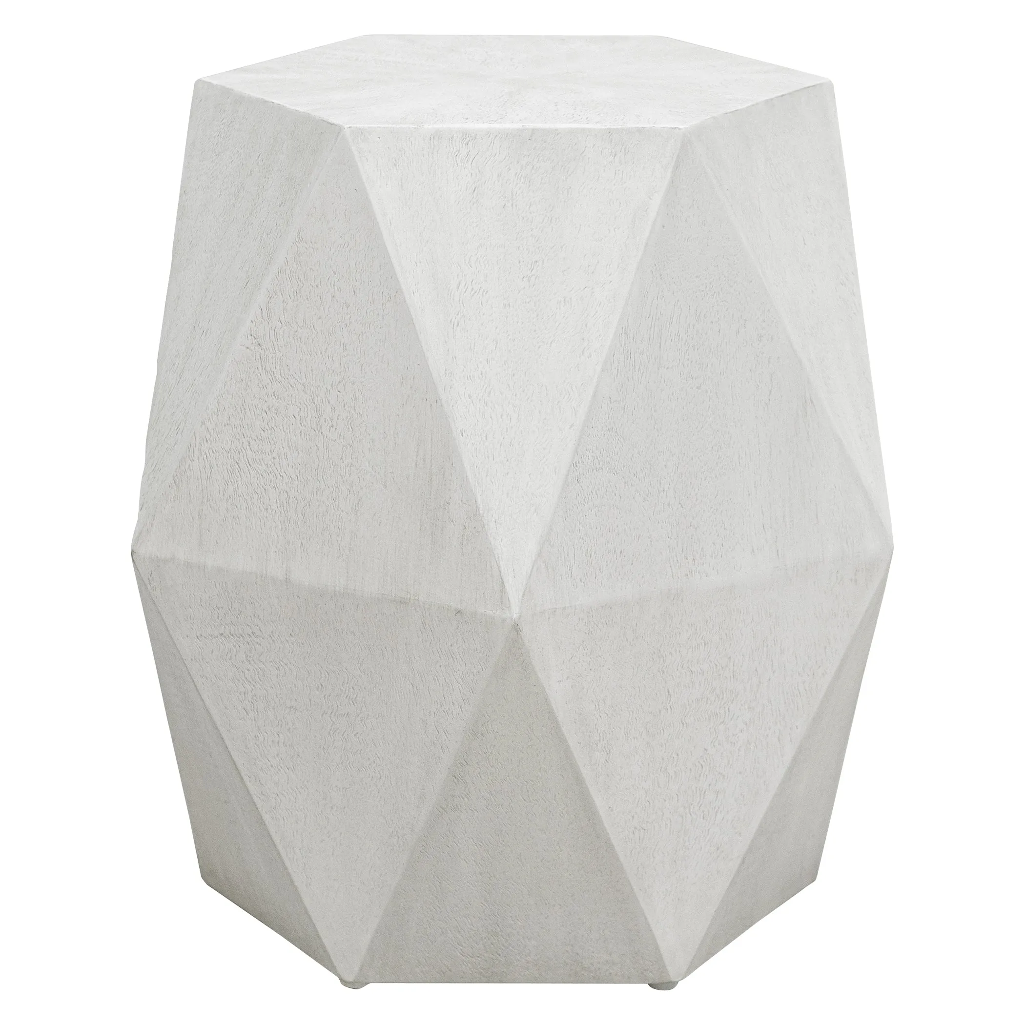 Uttermost Volker White Geometric Accent Table