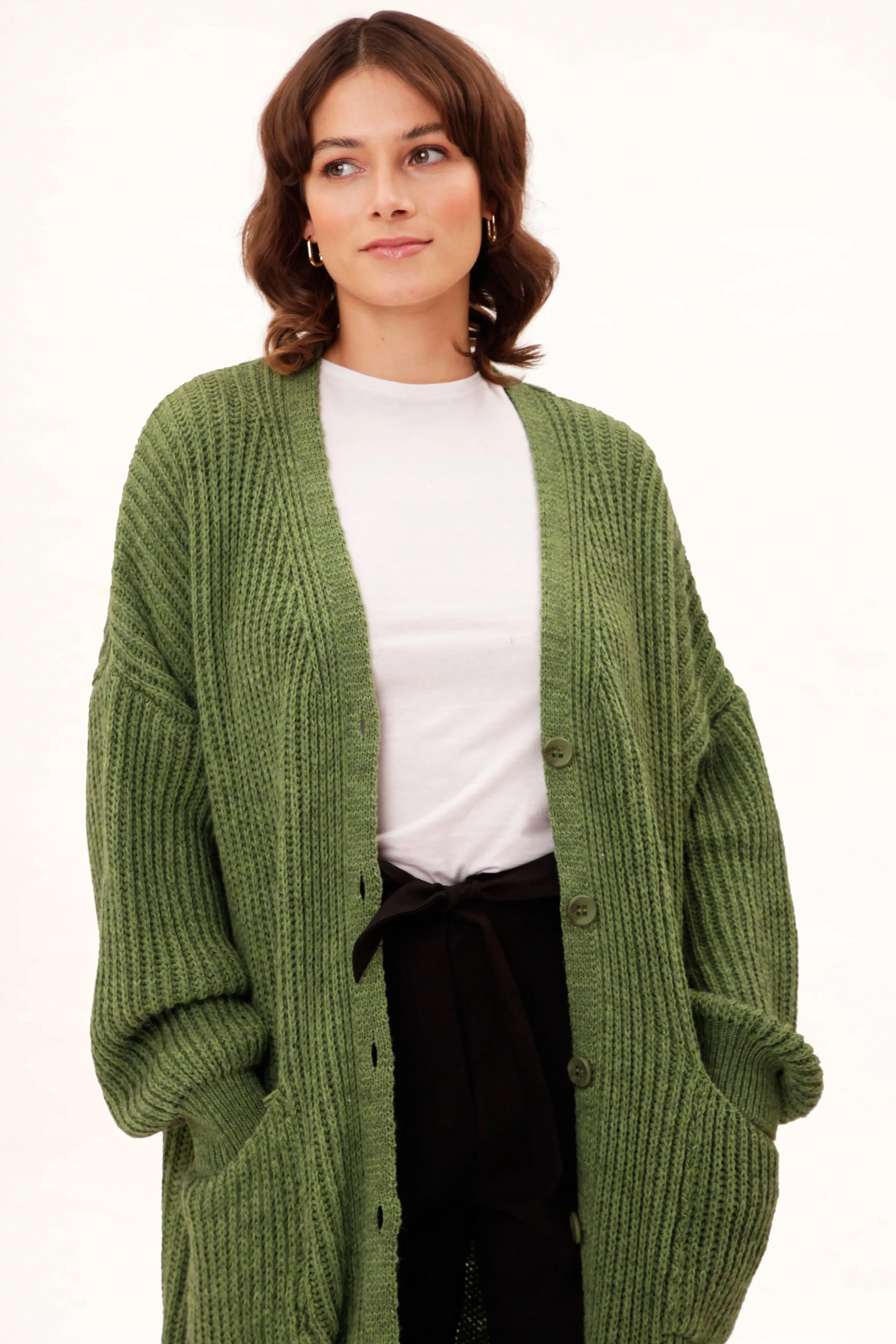 UVR Berlin cardigan eilaina green melange