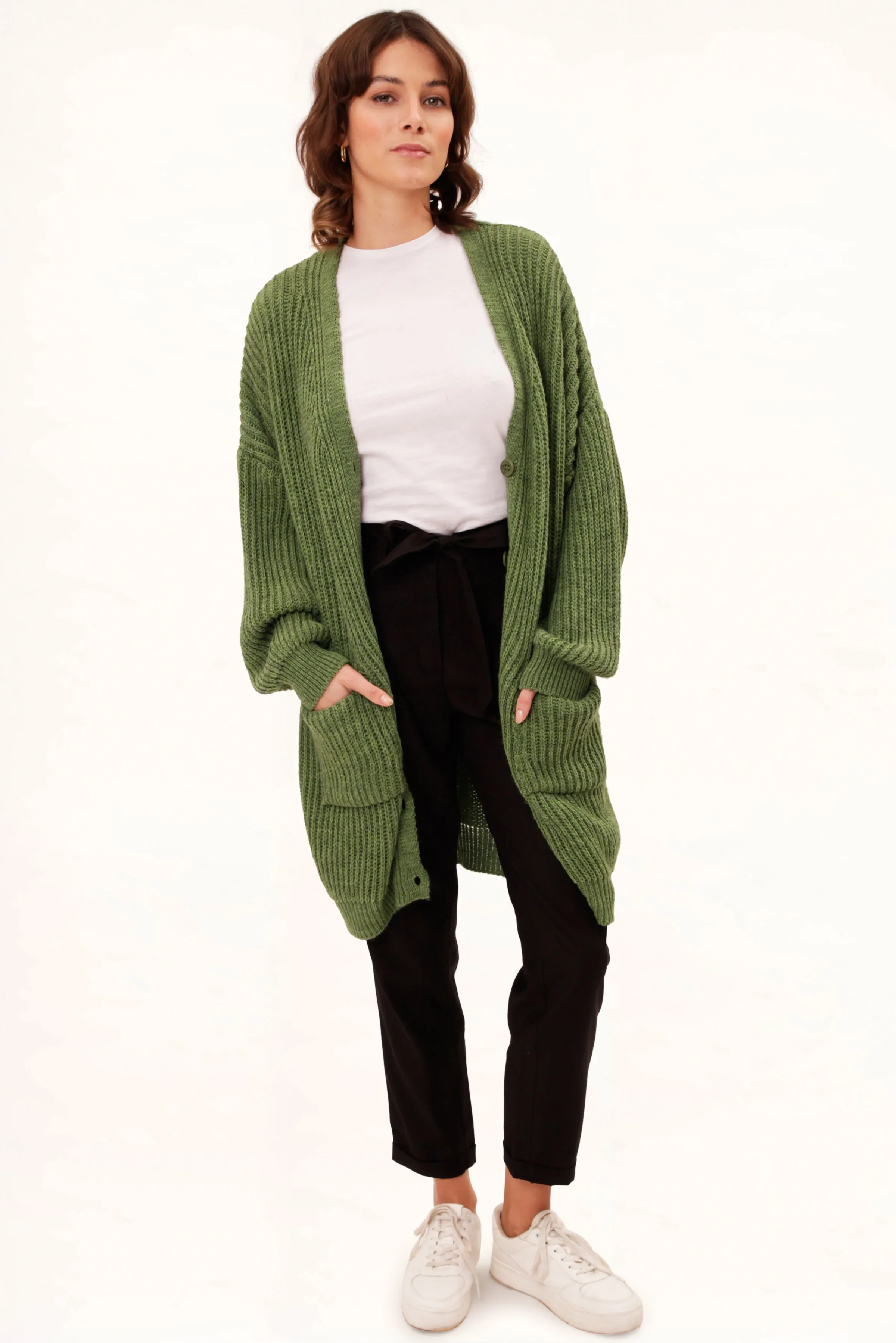 UVR Berlin cardigan eilaina green melange