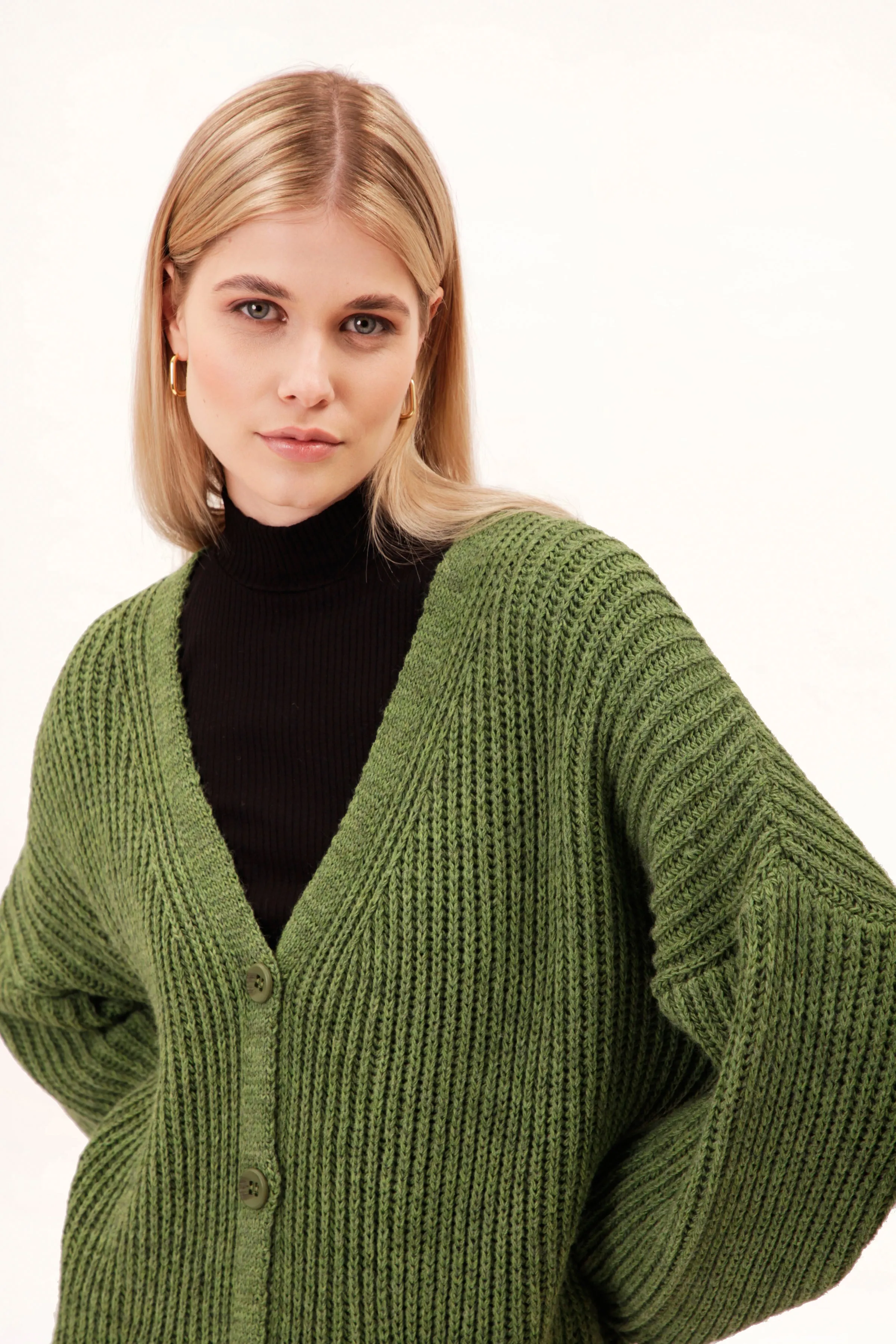 UVR Berlin cardigan eilaina green melange