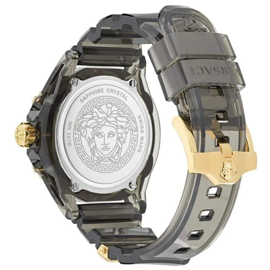 Versace Icon Active Indiglo Unisex Black Watch VE6E00123