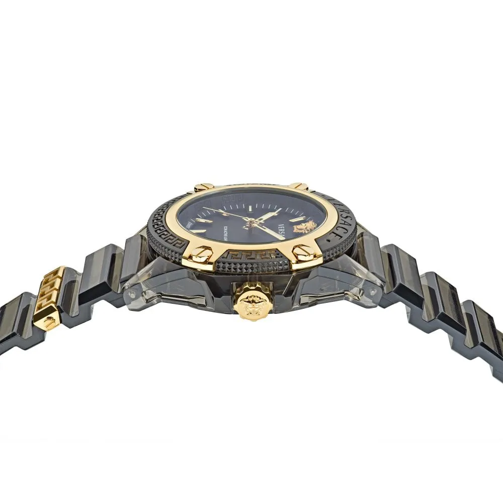 Versace Icon Active Indiglo Unisex Black Watch VE6E00123