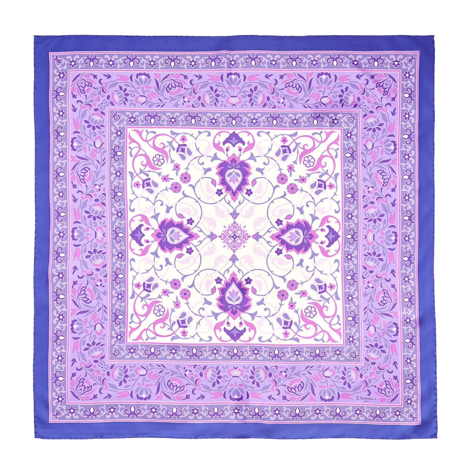 VIOLET SILK SCARF 90