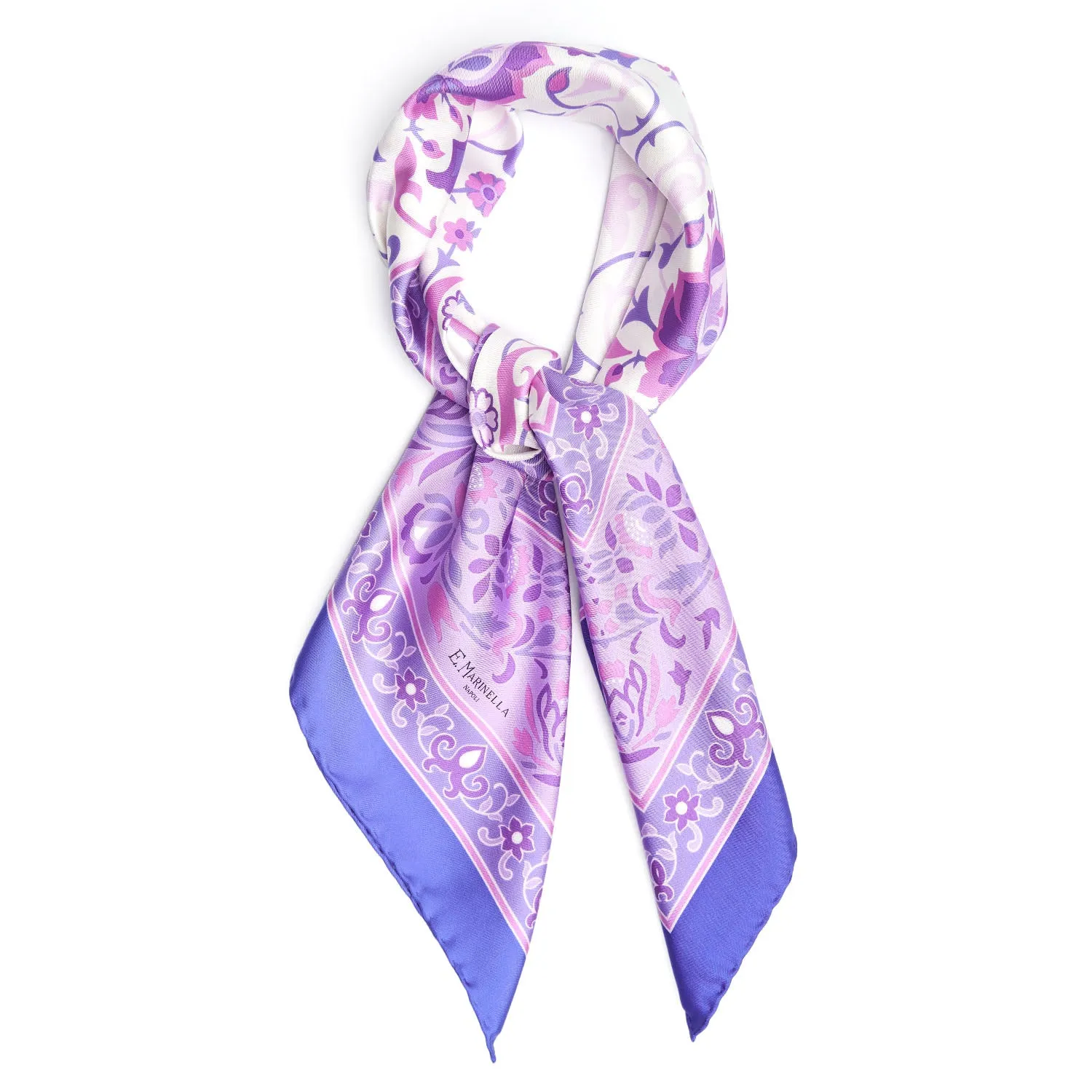 VIOLET SILK SCARF 90