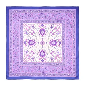 VIOLET SILK SCARF 90