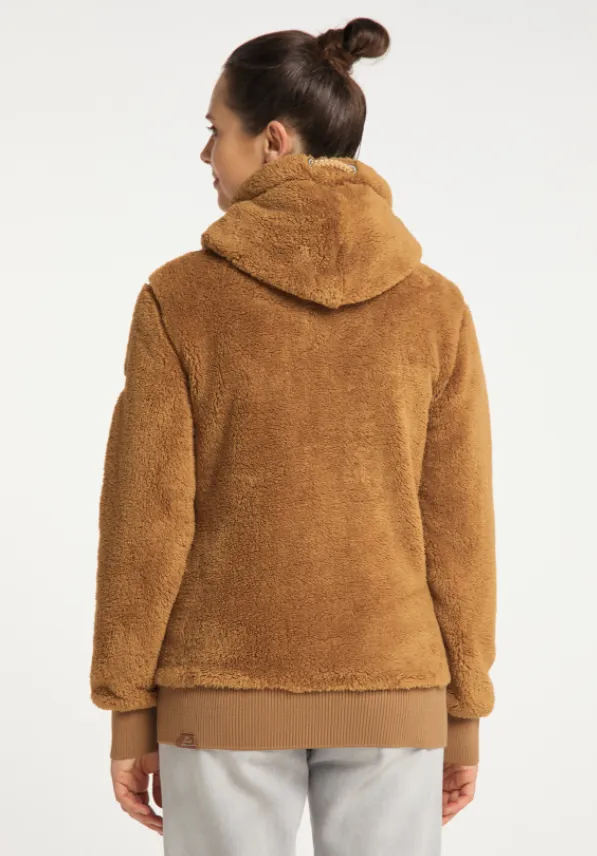 Warm vest van teddy stof | Ragwear sweatshirt Vilma camel