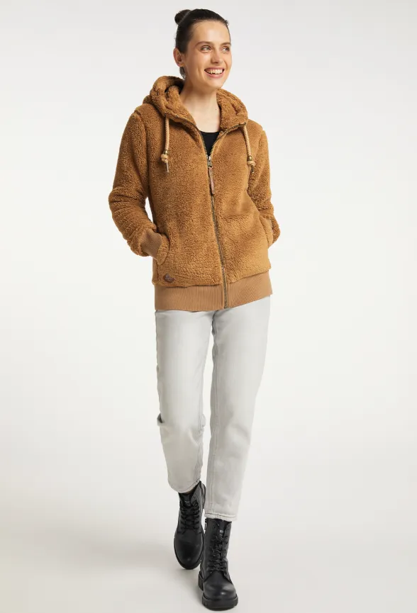 Warm vest van teddy stof | Ragwear sweatshirt Vilma camel