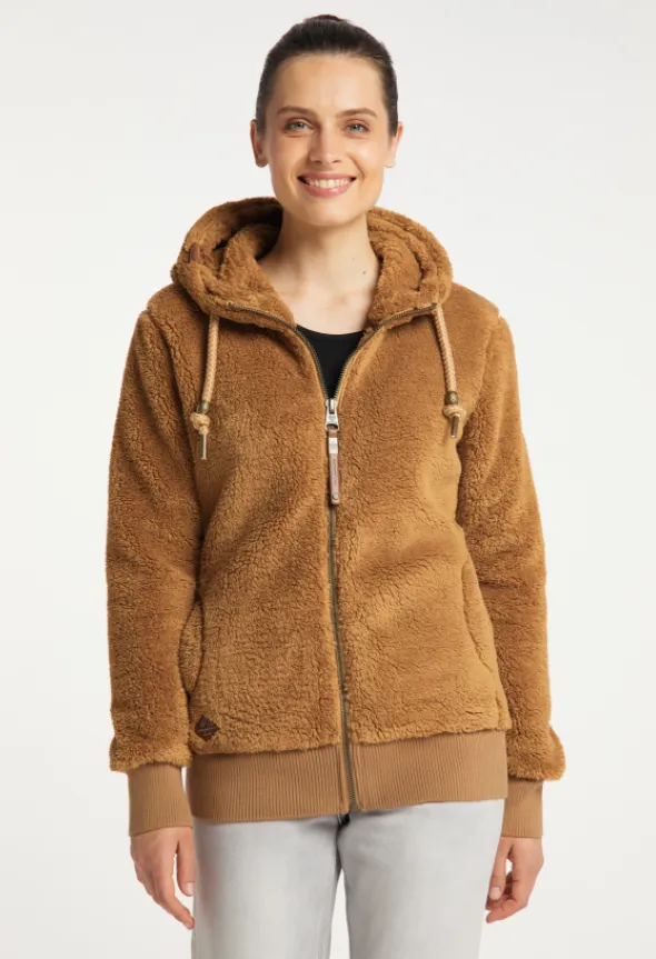 Warm vest van teddy stof | Ragwear sweatshirt Vilma camel