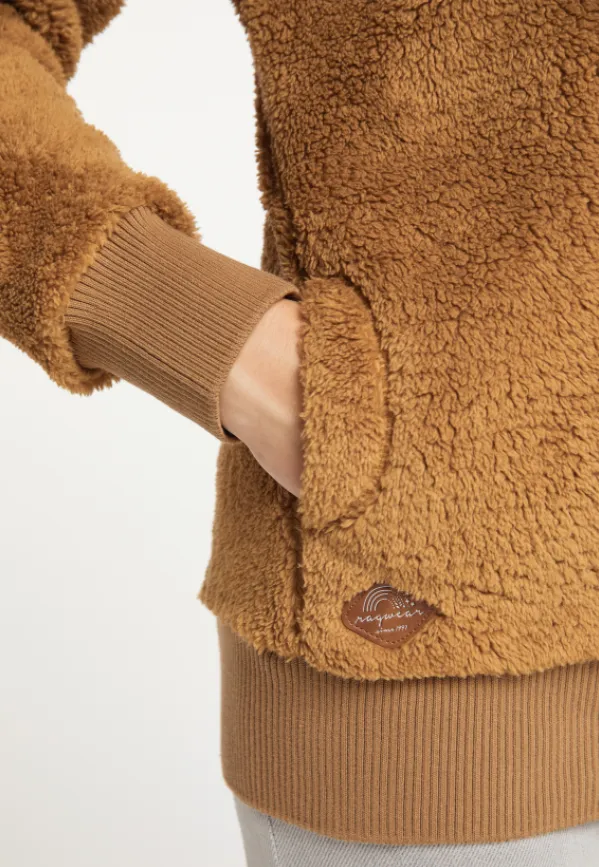 Warm vest van teddy stof | Ragwear sweatshirt Vilma camel