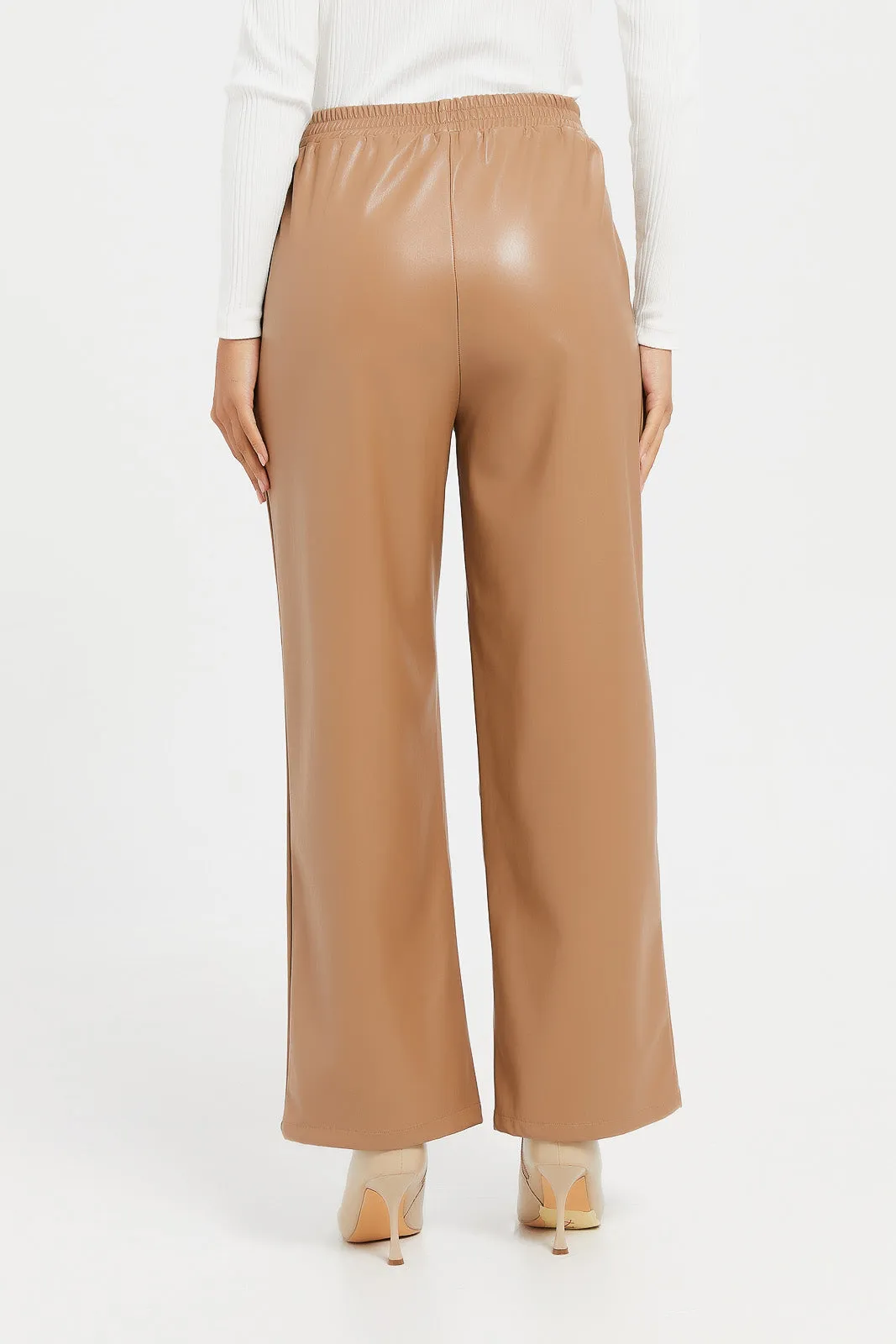 Women Beige Trouser