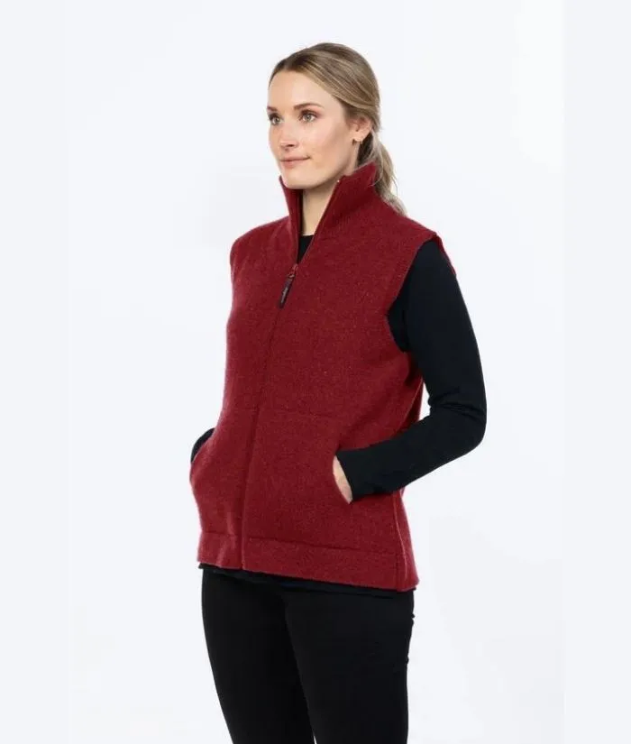 Womens Full Zip Eco Blend Vest