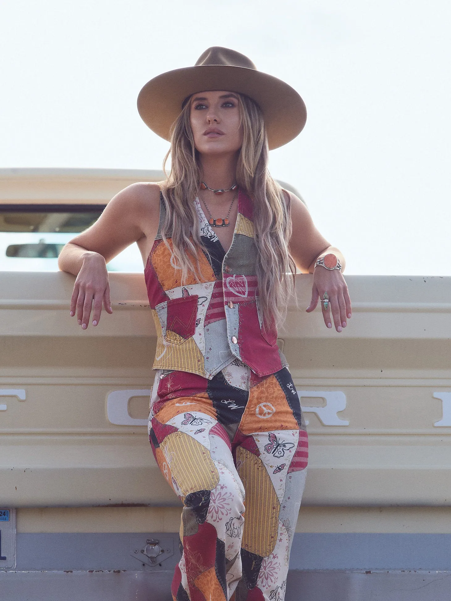 Wrangler X Lainey Wilson Patchwork Vest